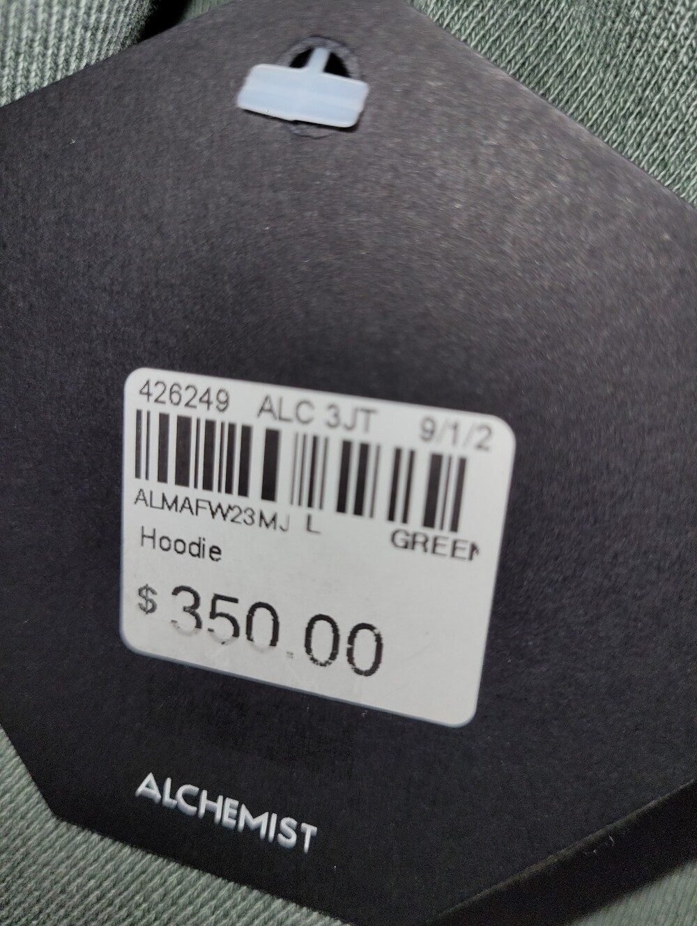 Alchemist Paradise Paradise Green Sweatshirt Authentic Large Original $350 - Picture 7 of 7
